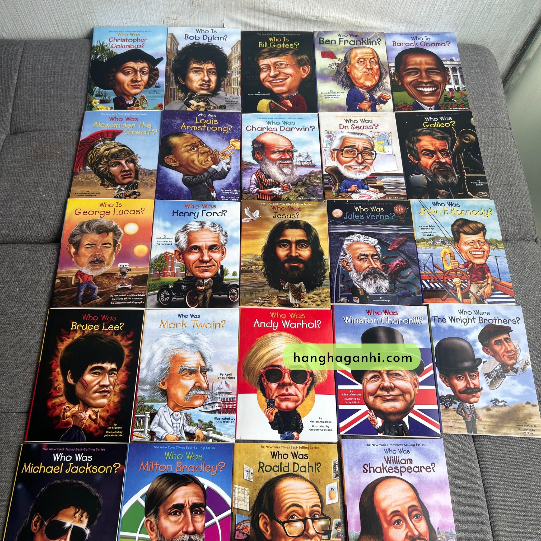 Bộ Series Who was/ Who is – 24 cuốn – Truyện tiếng Anh kể về vĩ nhân thế giới