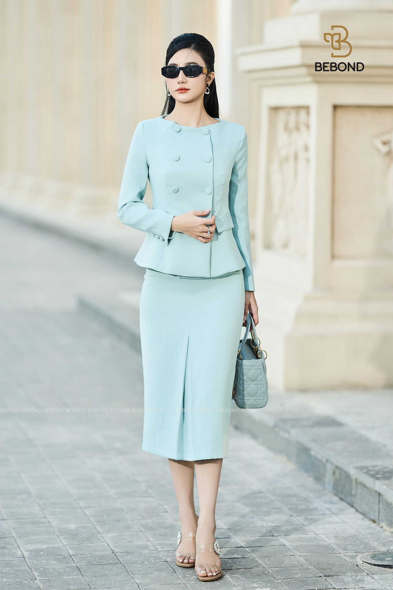 Set vest JOLIE XANH thiên thanh