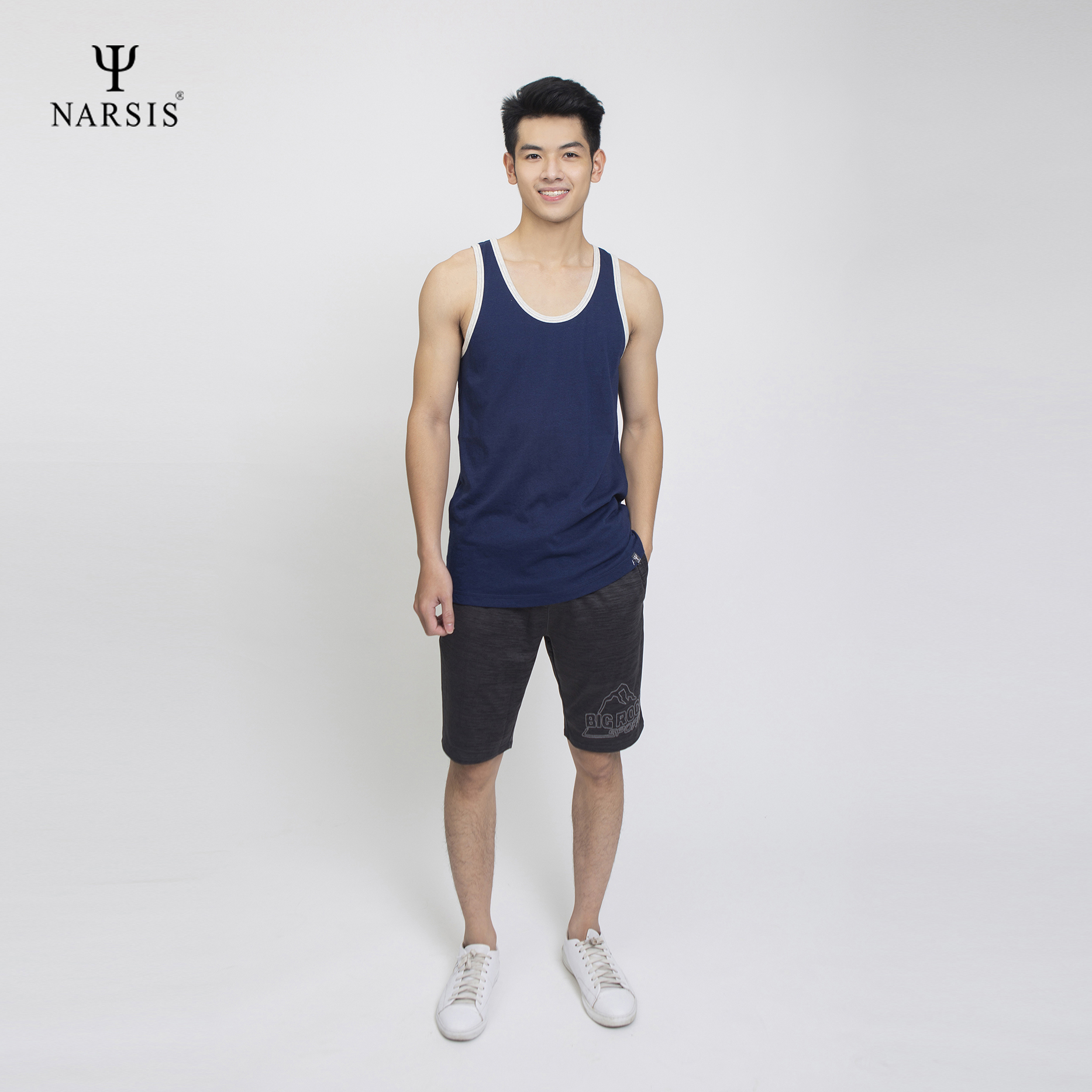 ÁO MAY Ô NAM D6040 NARSIS VẢI COTTON MỀM MẠI, CO GIÃN TỐT, VẢI THOẢI MÁI VẬN ĐỘNG, HÚT ẨM TỐT_thumbnail_2