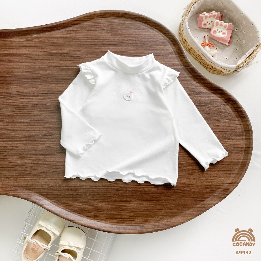 Áo dài TRẮNG phối bèo sóng thêu thỏ_thumbnail_1