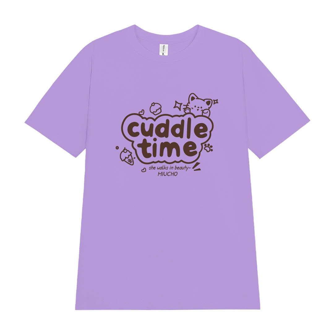 Áo thun nữ form vừa regular dáng ngắn cổ tròn ARD2288 Miucho vải cotton co giãn thoáng mát in mix_thumbnail_12