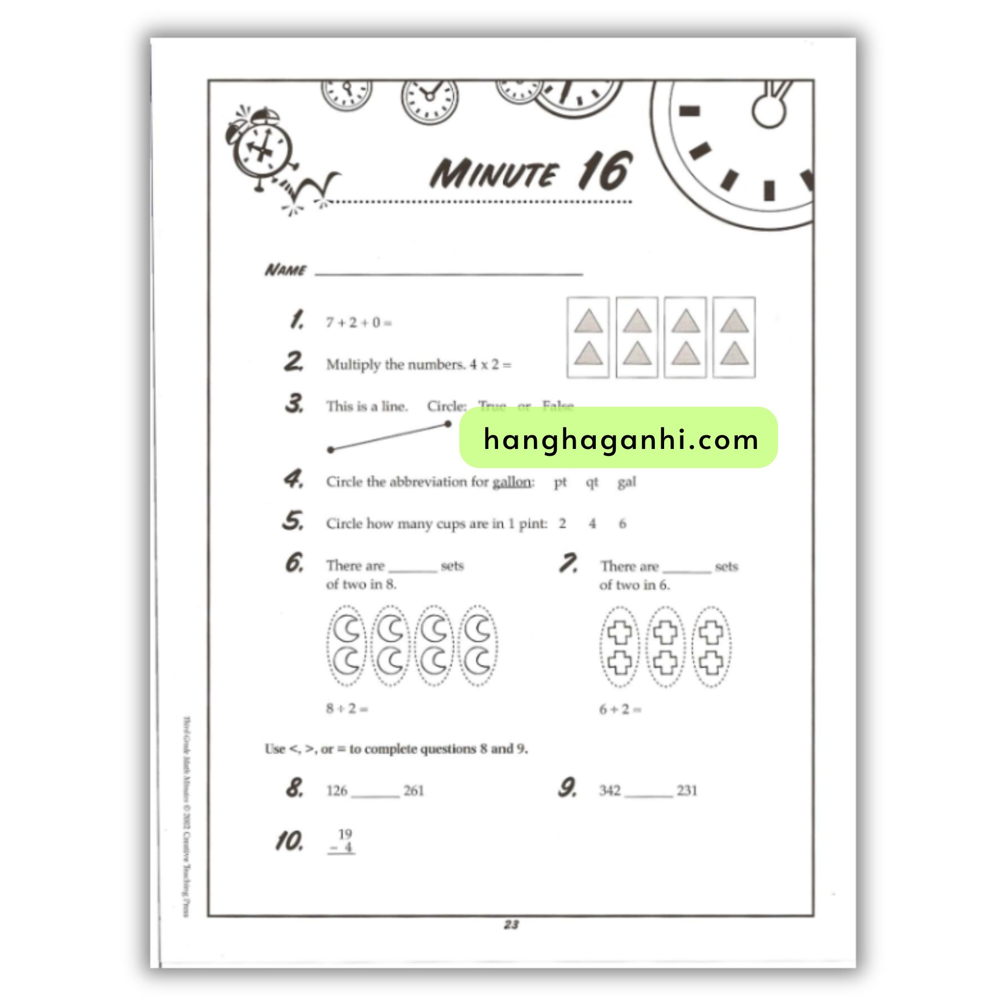 Math Minutes Grade 3- Sách Toán Tiếng Anh cho bé lớp 3_thumbnail_2