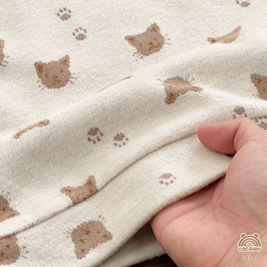 Áo gile len NÂU NHẠT cổ tròn hình mèo_thumbnail_5