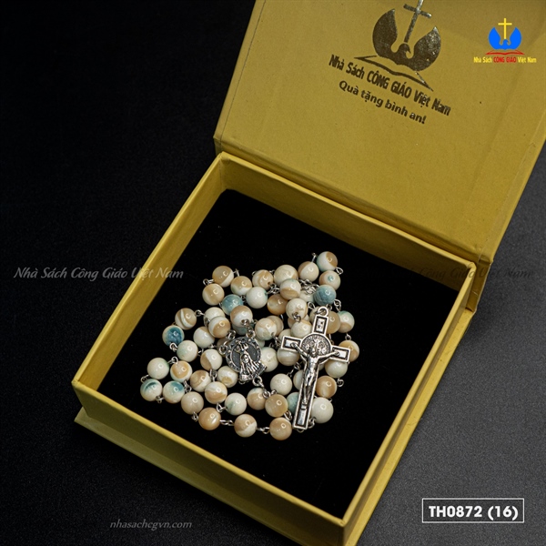 Chuỗi Mân Côi 50 ốc xà cừ xanh 6ly_thumbnail_1