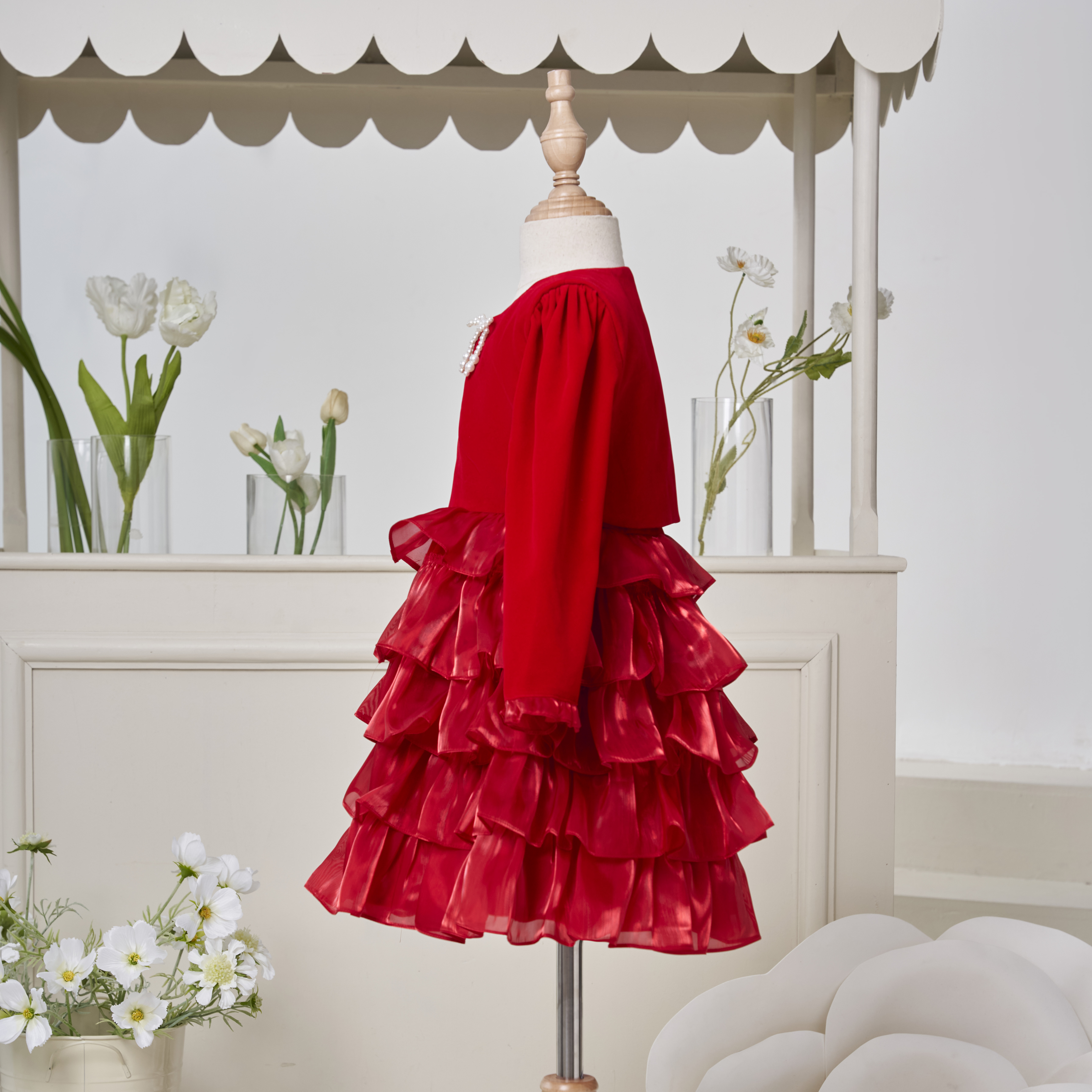 Váy năm tầng bèo kèm áo khoác_thumbnail_1