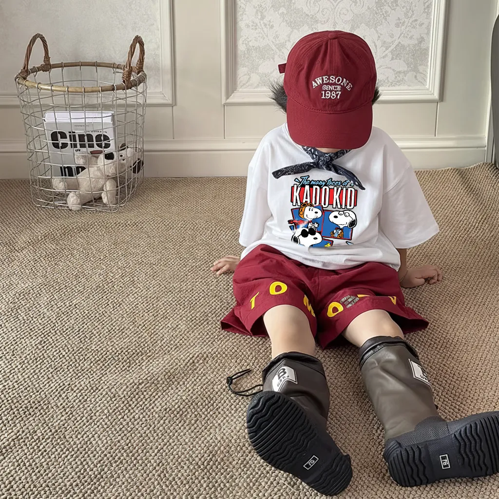 Áo thun bé trai bé gái Kado vải cotton thoáng mát hoạt hình in mix sắc nét nhiều màu 2978_thumbnail_3