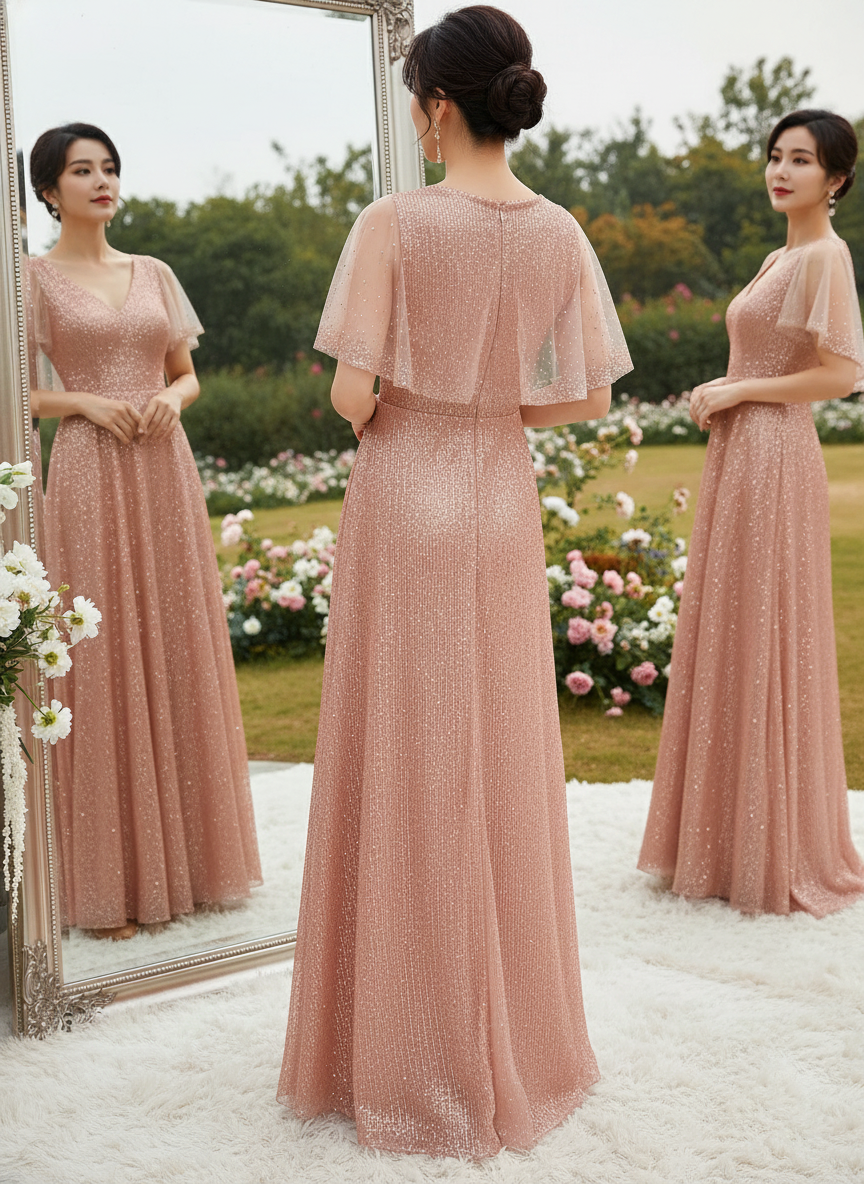 Đầm dự tiệc dạ hội sequin kim sa phối lưới đá_thumbnail_14