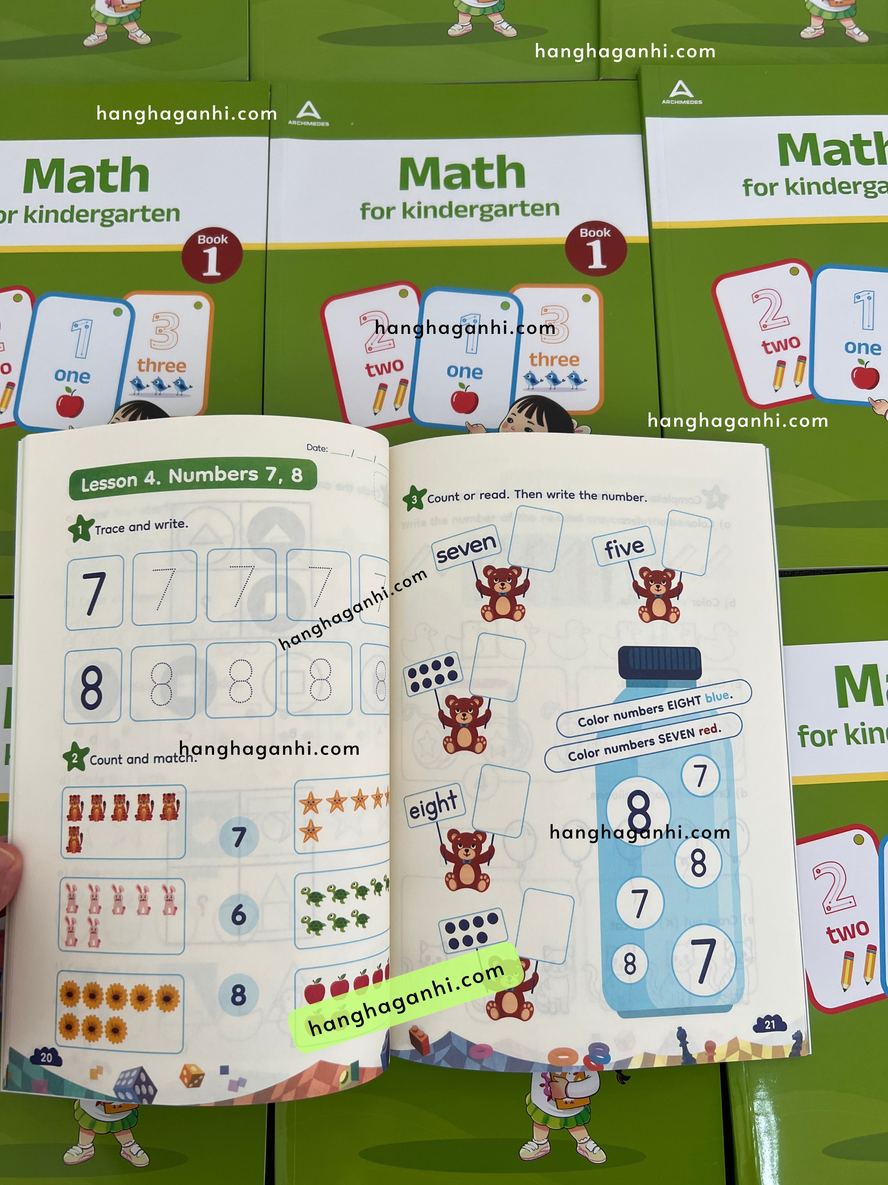 Sách Archimedes Math for Kindergarten Book 1, Toán tiếng Anh mầm non_thumbnail_1