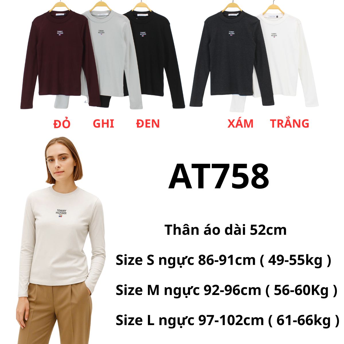 AT758 - Áo thun tay dài TM