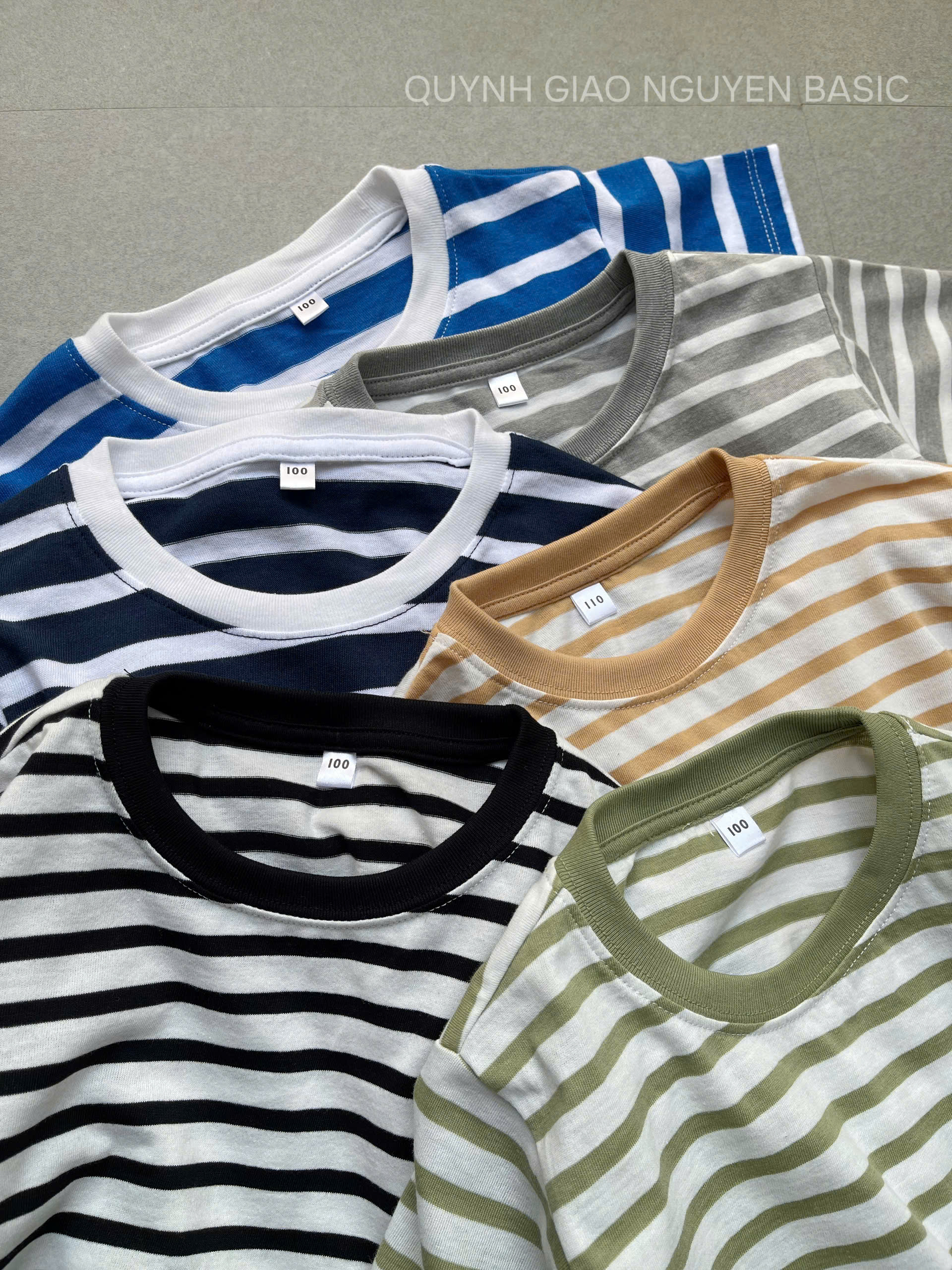 Set 3 áo sọc bé Cotton-Q ( NGẪU NHIÊN - Mua từ 2set sẽ trùng màu )_thumbnail_4