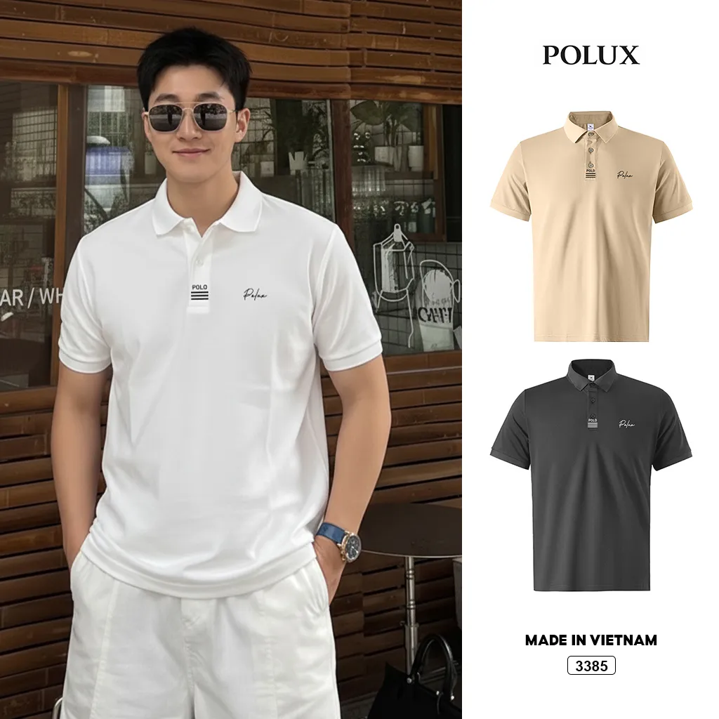 Áo polo form vừa thiết kế trẻ trung dễ phối Polux 3385
