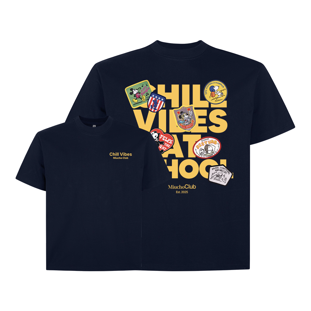 Áo thun boxy chill vibes AXD2434 Miucho cổ tròn vải cotton 2c 250gsm đứng form in mix_thumbnail_9