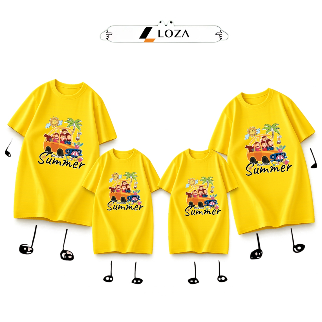 Áo phông gia đình 3,4,5 người in hình Summer - Loza GĐ8447_thumbnail_2