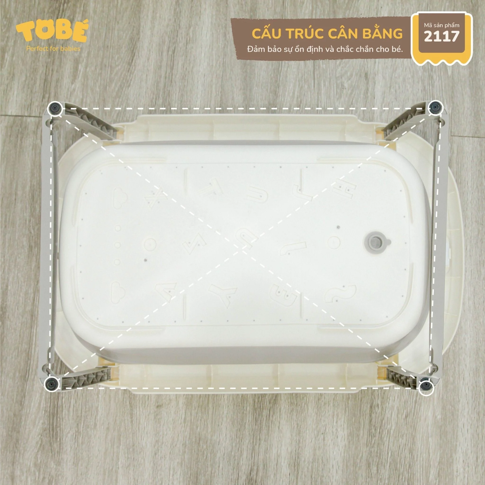 Chậu tắm gấp gọn Melly (Grey, Brown) TOBE_thumbnail_1