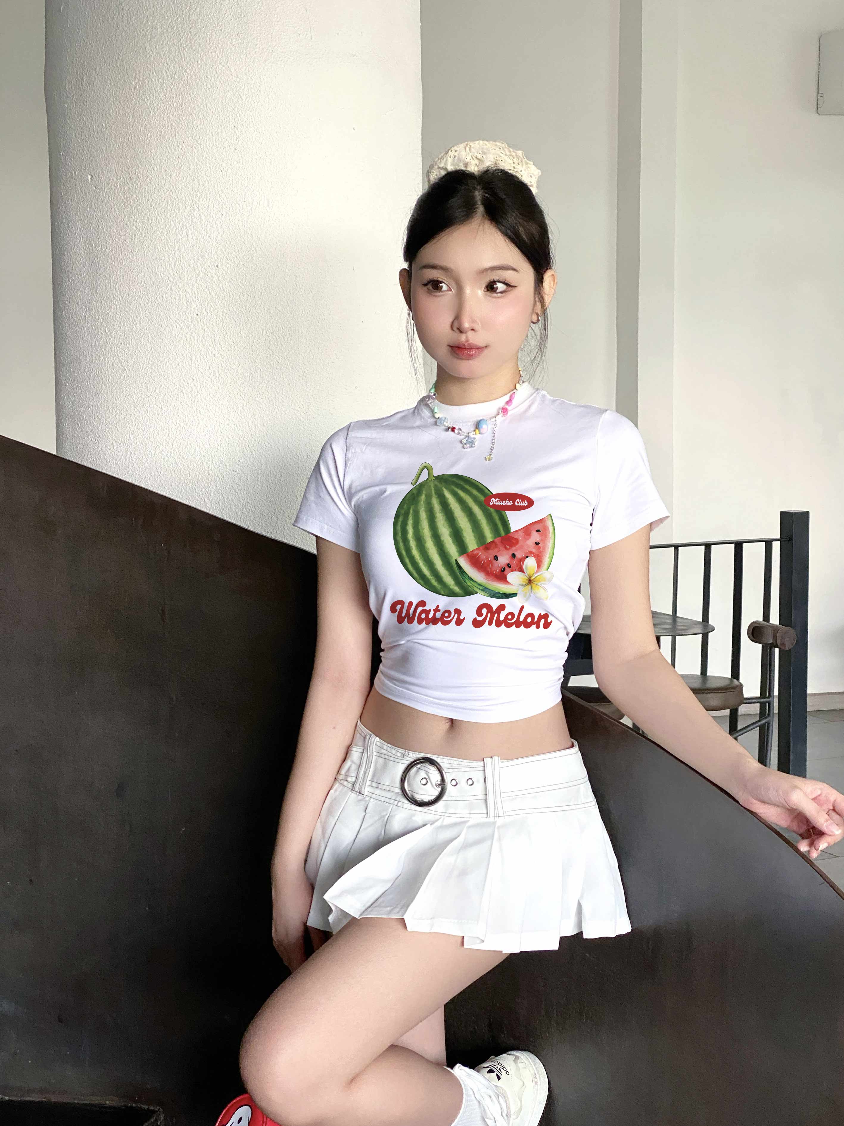 Áo baby tee ôm body trái cây hè biển Miucho BST cổ tròn vải cotton 4c thoáng mát in mix_thumbnail_46