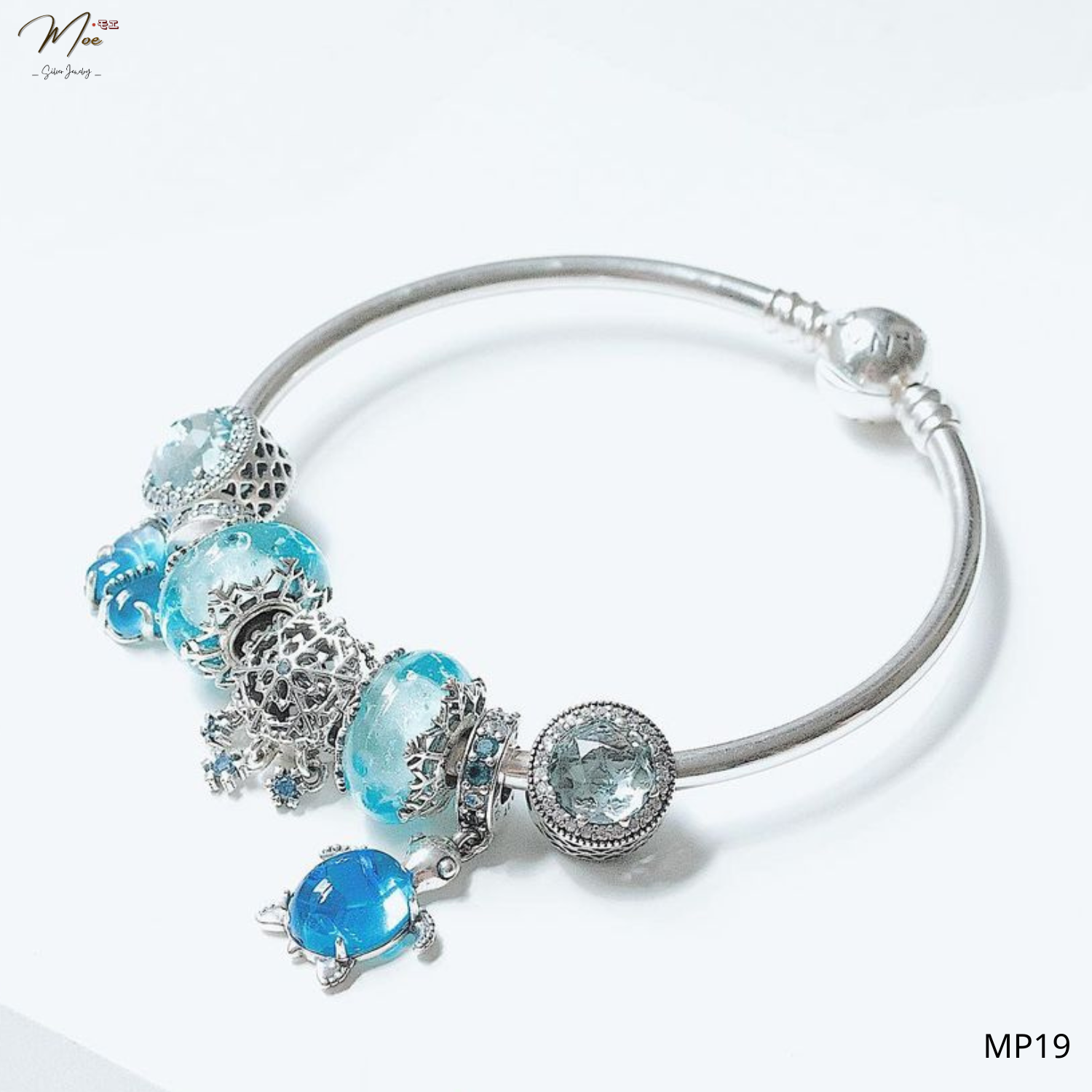 LT573 - Vòng Pandora blue ocean xanh dương