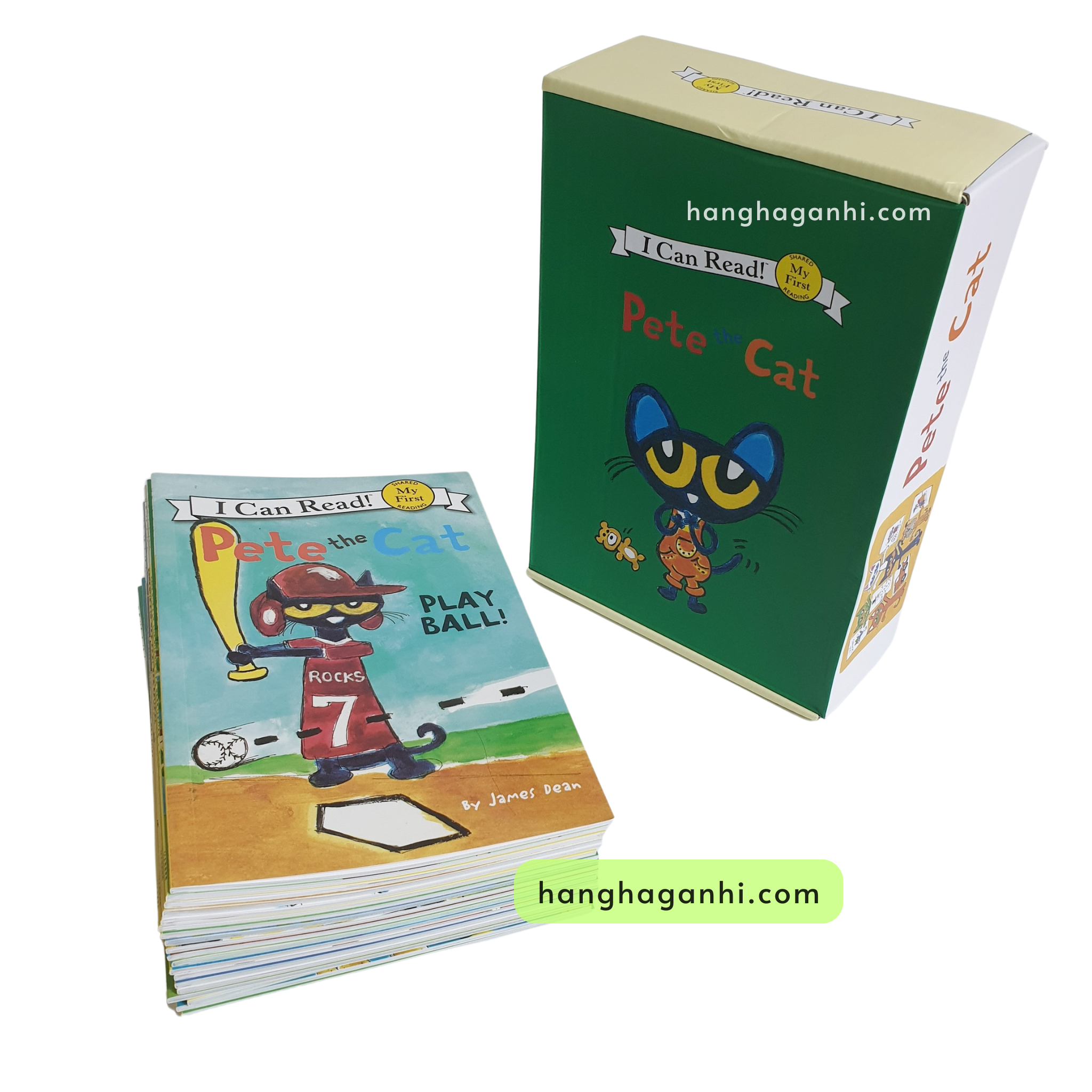 Pete the cat I can read, truyện Tiếng Anh nhập khẩu 32 cuốn nguyên box, nguyên seal kèm file nghe_thumbnail_0