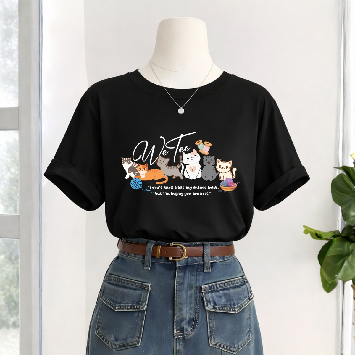 Áo thun nữ form rộng Happy Cats local brand WE TEE unisex nam nữ - WU0983