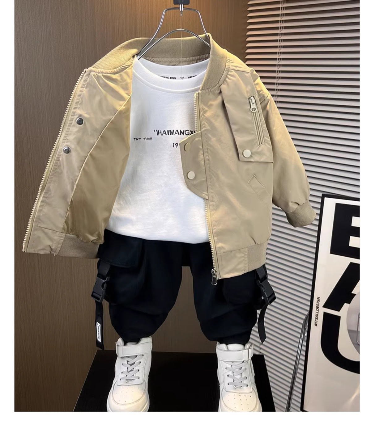 Áo bomber kaki màu be_thumbnail_1