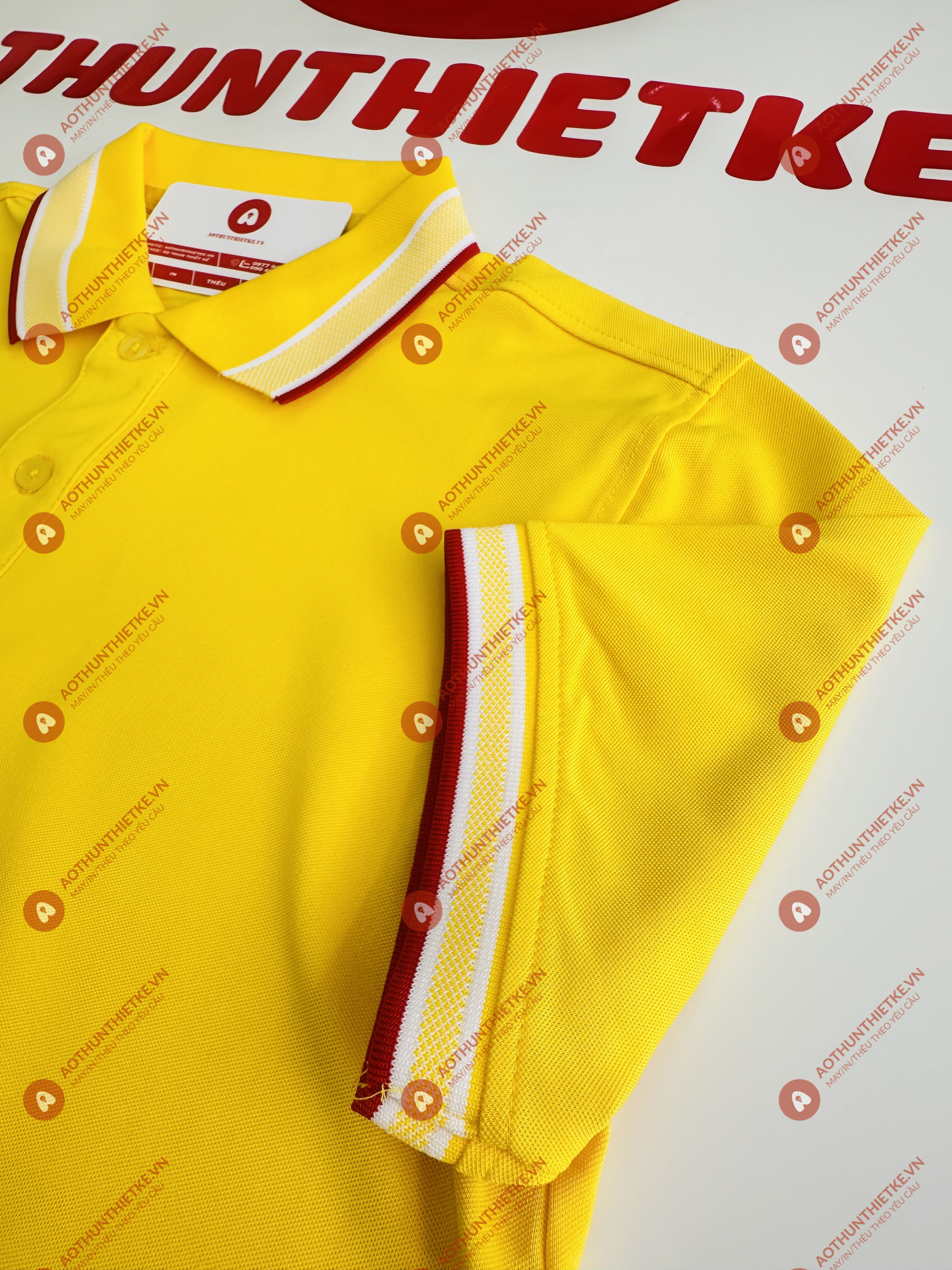 Áo Đồng Phục Polo Caro Vàng Nghệ_thumbnail_2