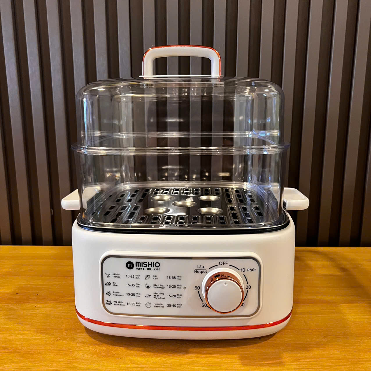 Nồi lẩu hấp thủy nhiệt Mishio MK382 tặng bình đun cao cấp_thumbnail_7