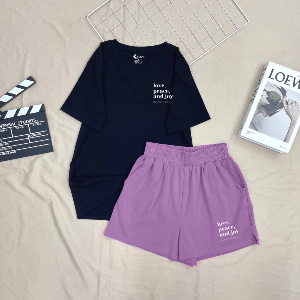 Đồ bộ nữ thun cotton dáng rộng mặc nhà đi chơi mùa hè mát mẻ - LOZA BP19_thumbnail_9