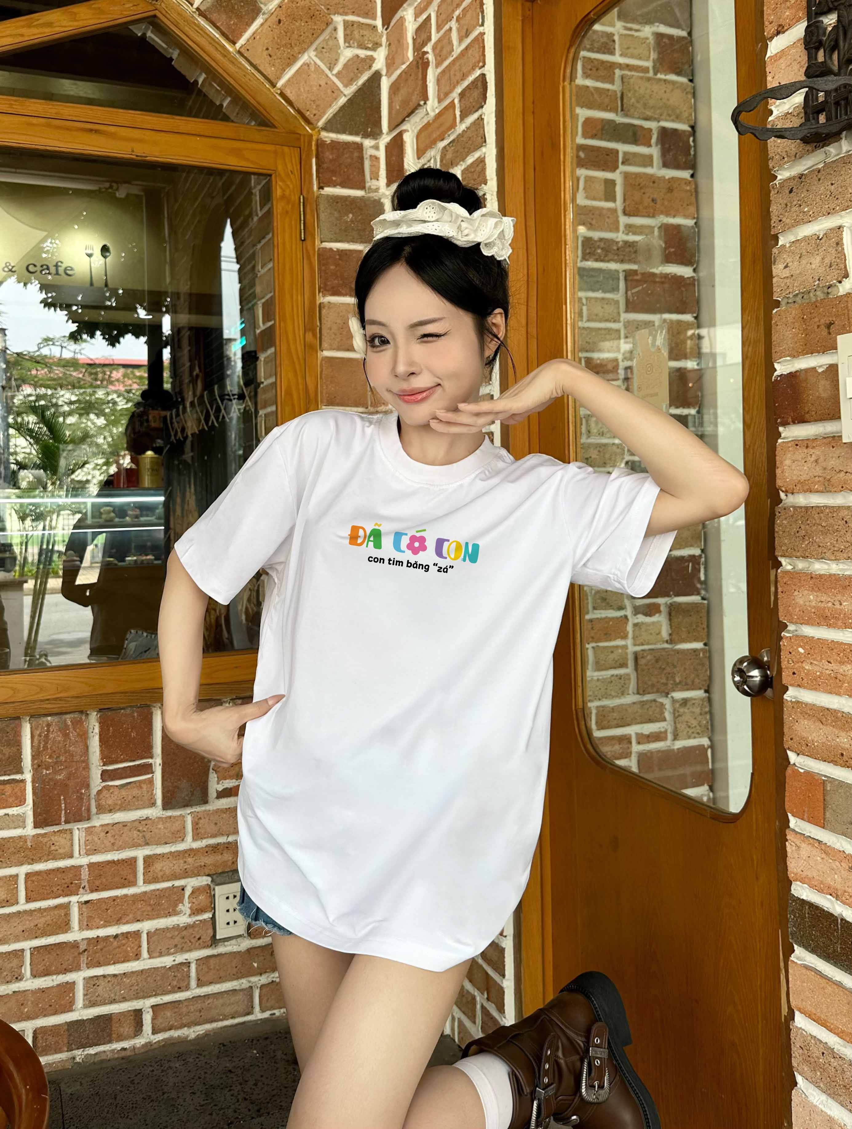 Áo thun local brand in chữ dễ thương form rộng Miucho BST cổ tròn vải cotton 4c thoáng mát in mix_thumbnail_2