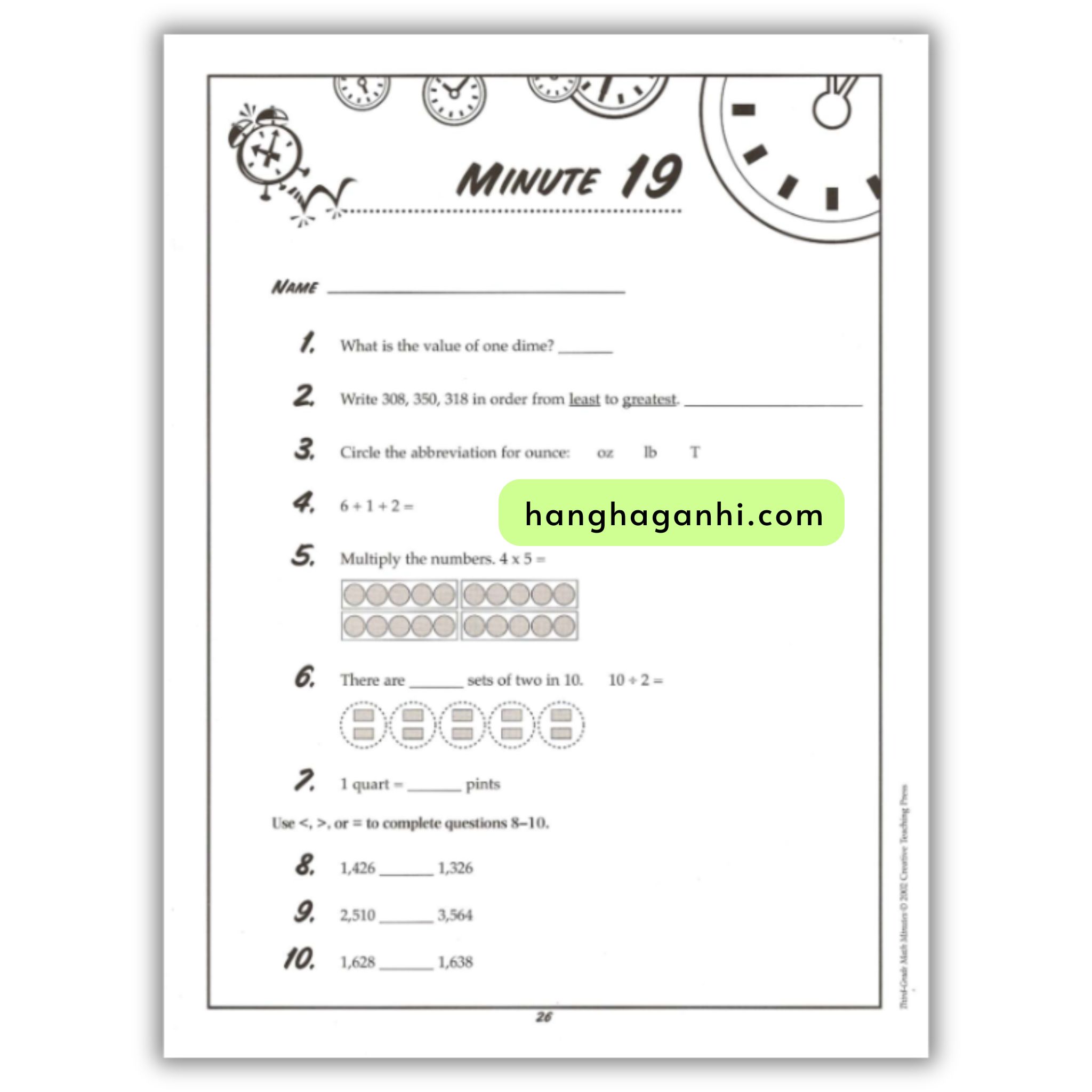 Math Minutes Grade 3- Sách Toán Tiếng Anh cho bé lớp 3_thumbnail_3