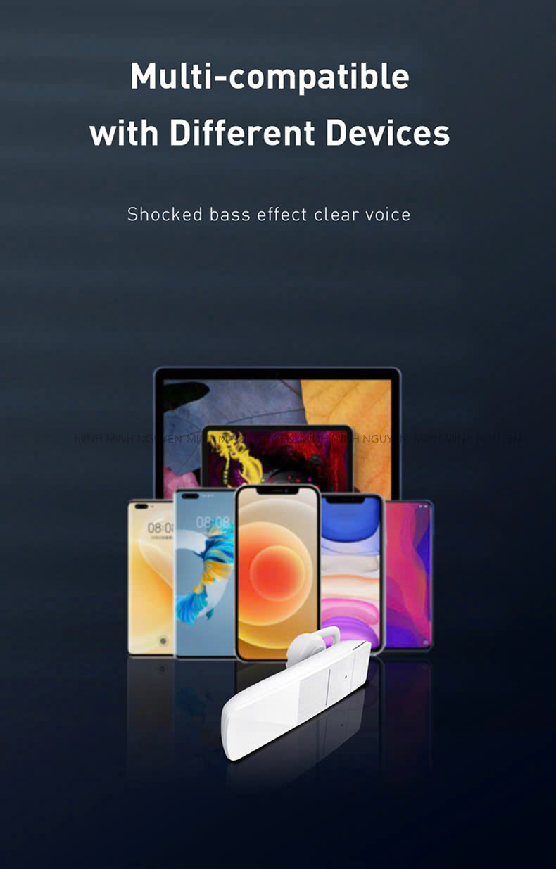 Tai nghe Bluetooth Trắng Recci - REP-W19-WHITE_thumbnail_1