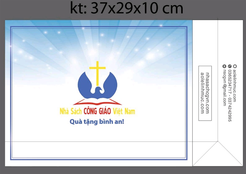 Túi giấy có quai xách to (37x29x10cm)