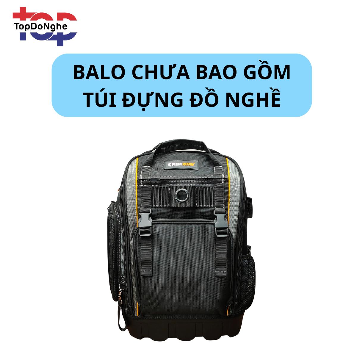 Balo đồ nghề EASEMAN cao cấp Balo đựng đồ nghề cơ khí sửa chữa điện nước, camera, thạch cao đế nhựa chống thấm nước có ngăn để laptop túi  đồ