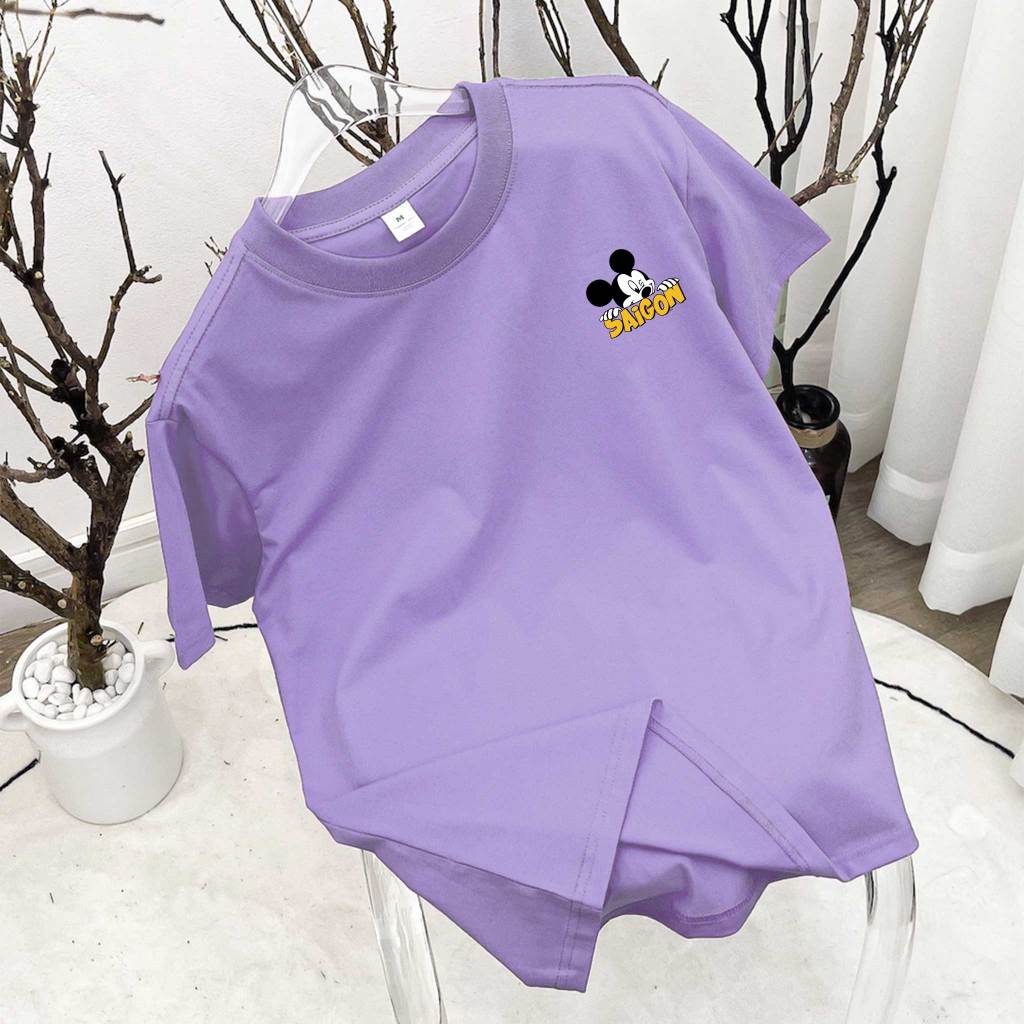 Áo thun nữ form vừa regular ARD553 Miucho Chic cotton cổ tròn in mix_thumbnail_10