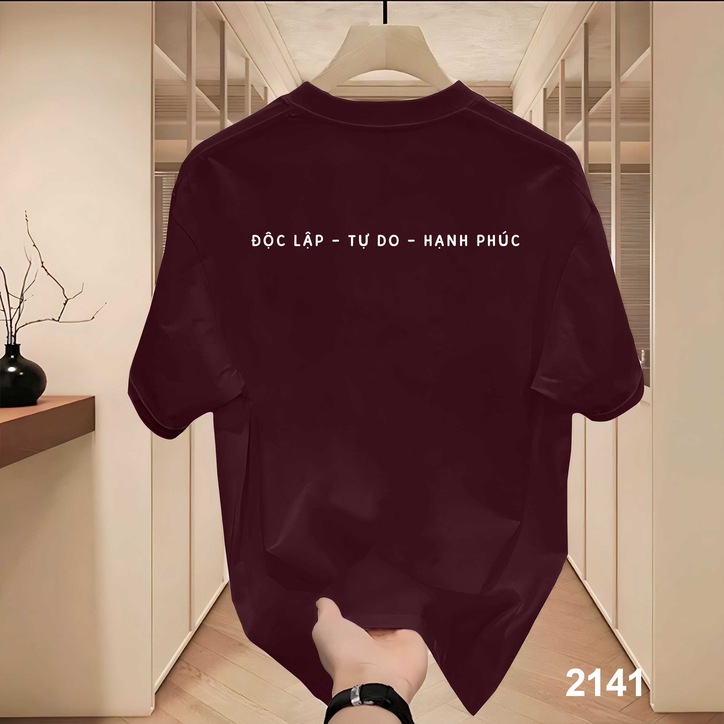 Áo phông local brand Việt Nam tôi yêu form rộng 2141 Miucho Iconic vải cotton 4c 220 gsm in mix_thumbnail_5