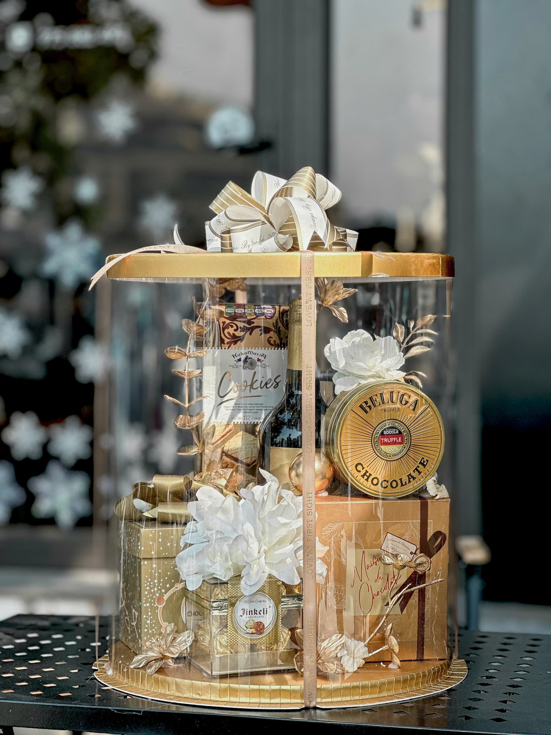 Hộp quà tết sang trọng tặng doanh nghiệp QT1103