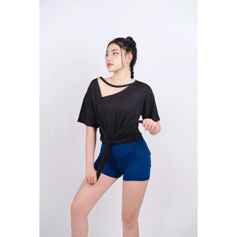 Áo Tanktop Thể Thao Tay Ngắn Lưng Cột Form Rộng_thumbnail_4