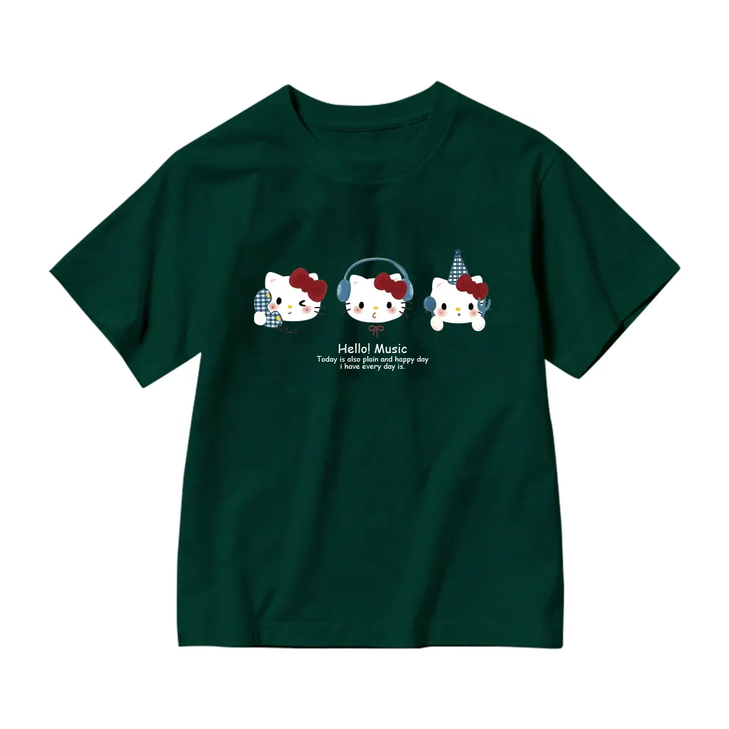 Áo thun form rộng cho bé gái Kado vải cotton co giãn 4 chiều thoáng mát Kitty dễ thương in mix 2887_thumbnail_10