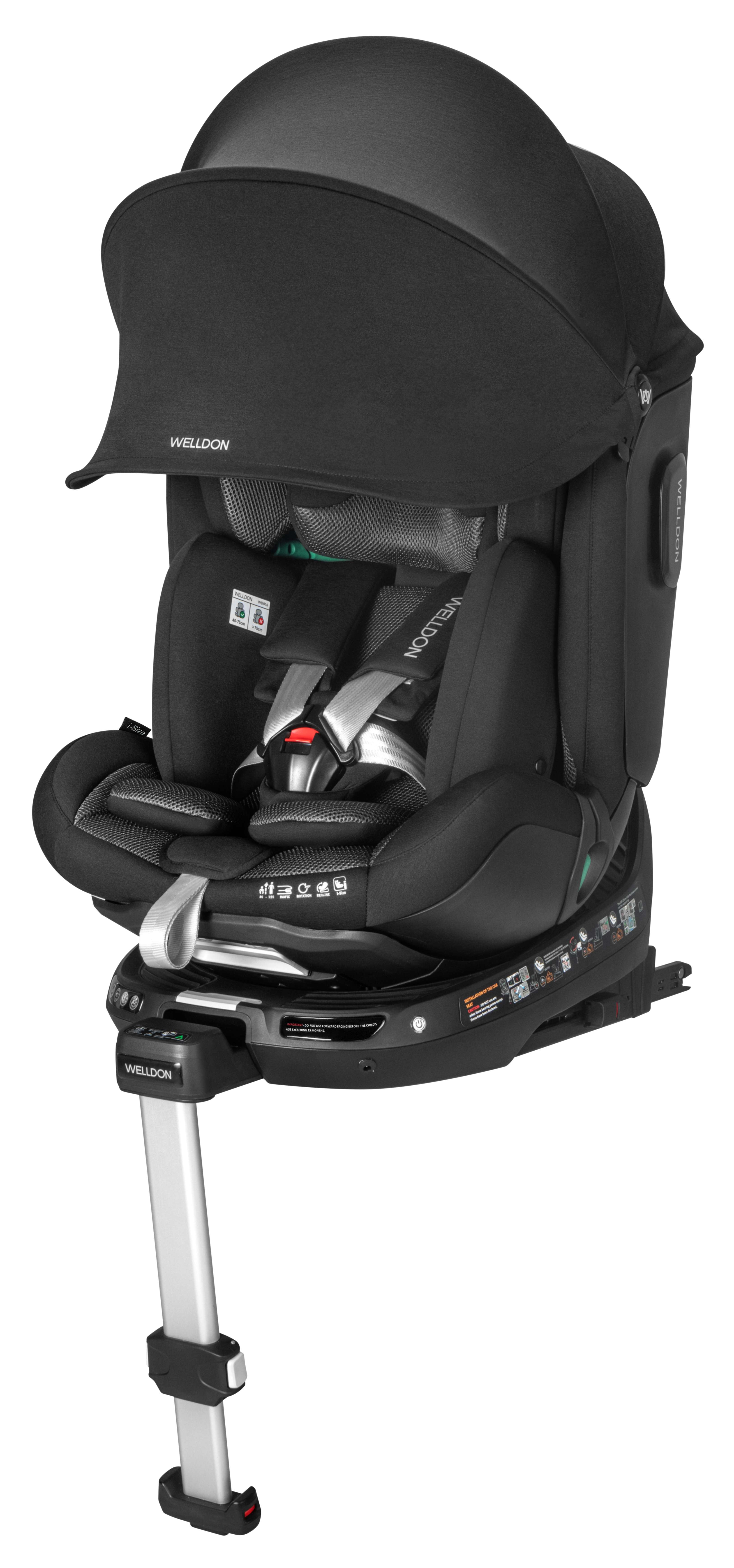 Ghế ngồi an toàn trên ô tô cho trẻ em Welldon Smart Rotate 2 Pro+ 40-125cm  [NHẬP CODE 