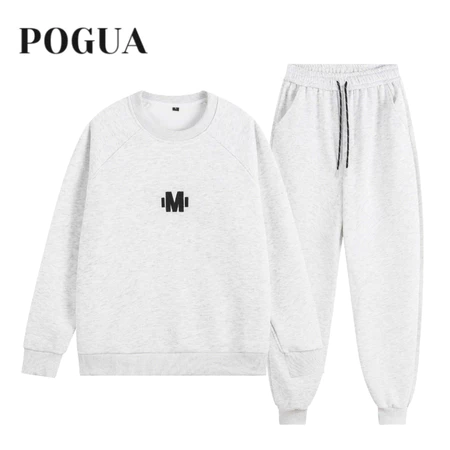 Set Bộ Quần Áo Nỉ Nam Nữ Lót Lông Nhung Dày Dặn Thêu Chữ M_thumbnail_5