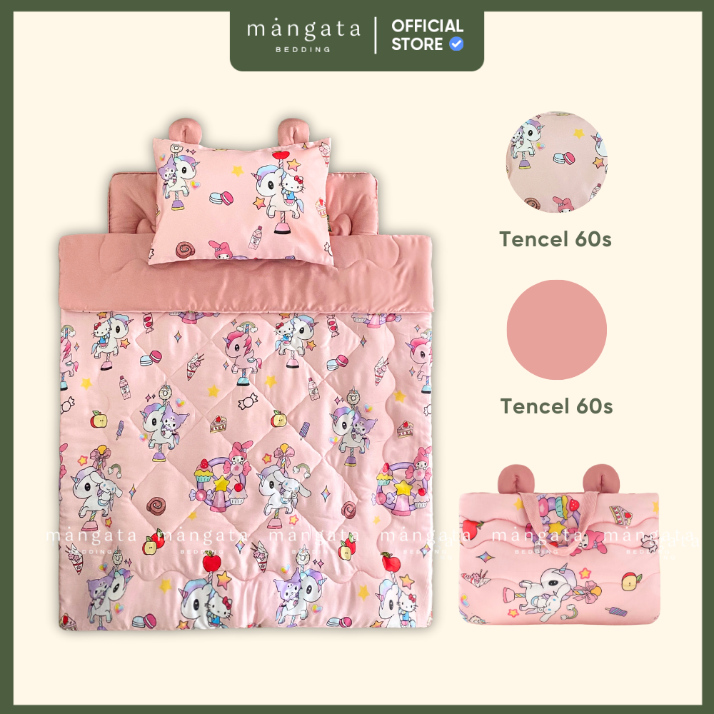 Mẫu Cinnamoroll Kuromi - Bộ chăn gối gấp gọn đi học_thumbnail_1