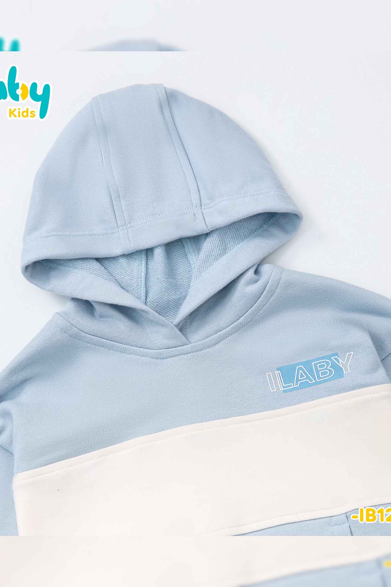 [ Outfit thu đông ]Bộ nỉ bé trai phối màu in ILABY_thumbnail_3