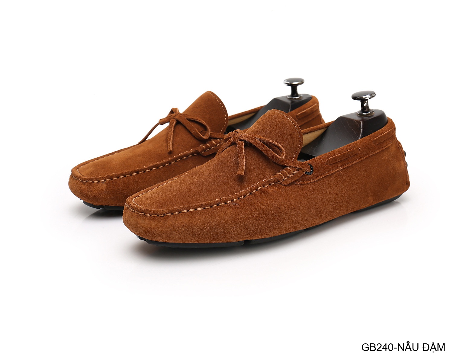 GB240 - Giày lười nam da heo kiểu Anh, đế bệt êm chân, phối nơ bướm thanh lịch_thumbnail_11