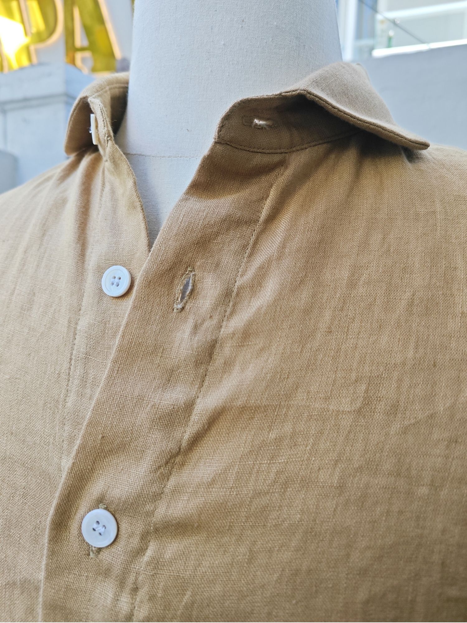 Sơ mi 100% linen tay dài cổ kiểu Ý_thumbnail_3