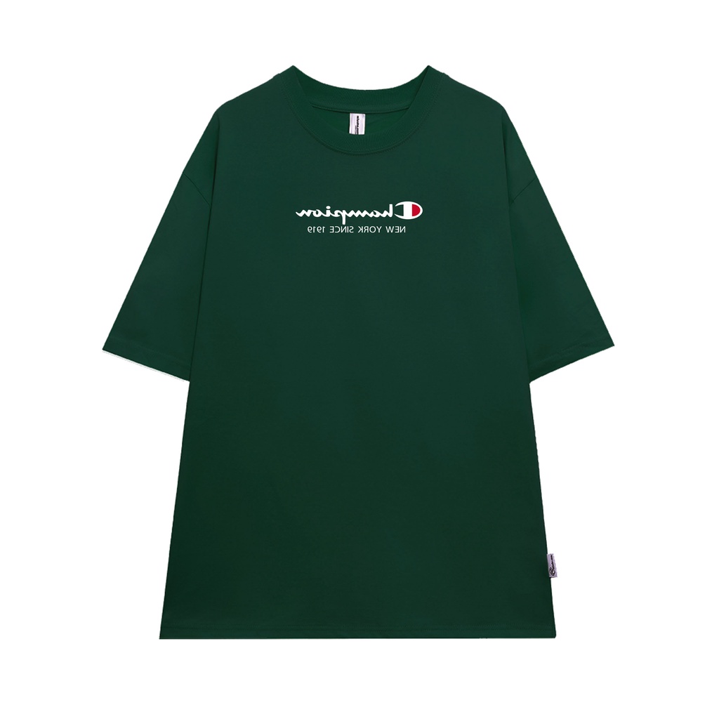 Áo phông nữ form rộng tay lỡ unisex chất vải cotton AT084 Miucho in logo_thumbnail_9