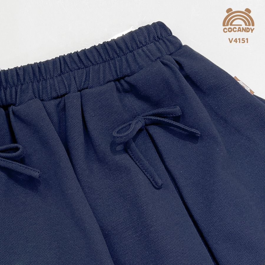 Váy XANH THAN phối viền TRẮNG 2 nơ_thumbnail_2