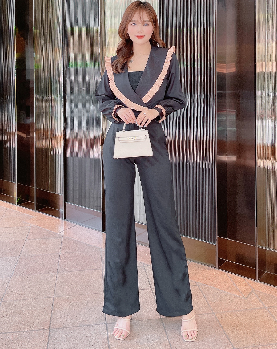 Jumpsuit cổ sam tay dài Style Hàn quốc_thumbnail_0