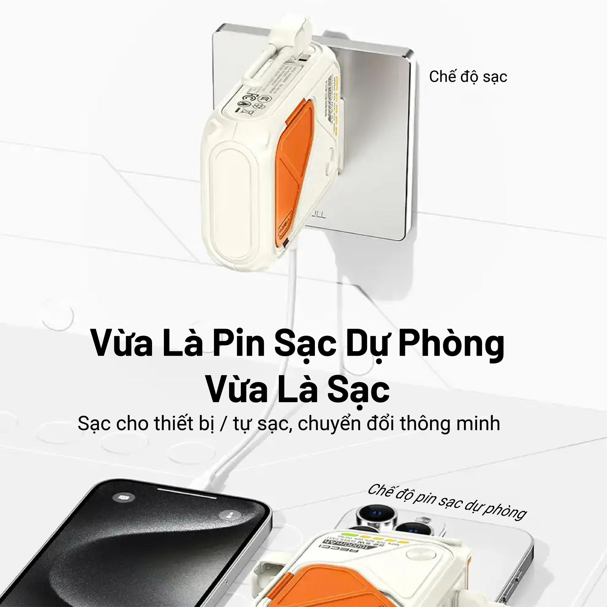 Sạc dự phòng Recci Trắng - RPB-A06-WHITE_thumbnail_1