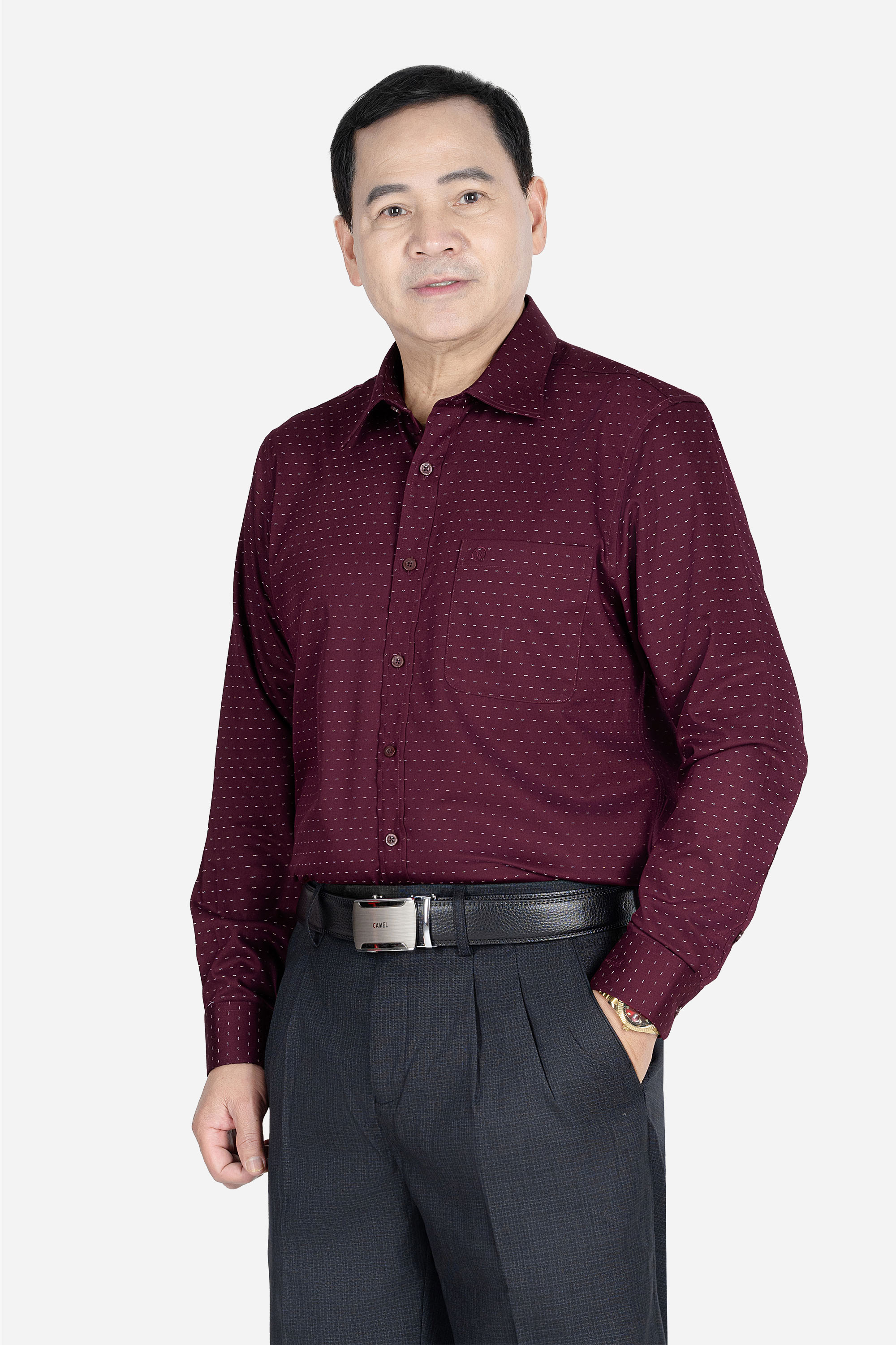 Sơ Mi Dài Tay Họa Tiết Nam Trung Niên ANCHI Chất Liệu Sợi Sồi Cao Cấp_thumbnail_2