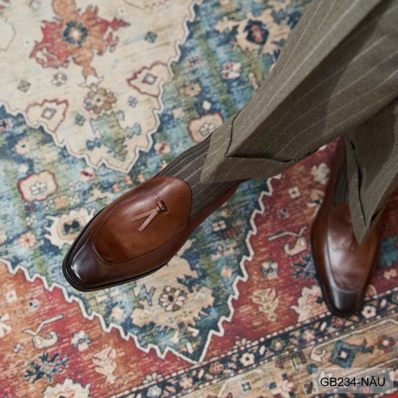 GB234 - Giày Nam Lười Da Bò Thời Trang Hàn Quốc Đế Cao Su Thoáng Khí_thumbnail_19