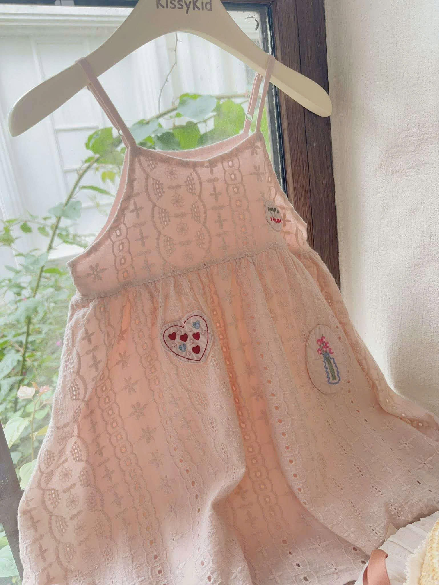 (E168) Váy thô 2 dây thêu taper hãng Touchof_thumbnail_0