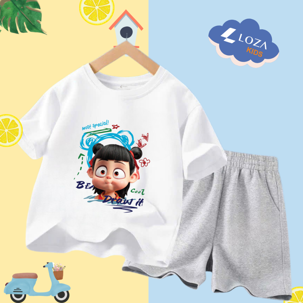 Bộ đồ bé trai in hình 'Natra Most Special'-  Loza Kids SB244_thumbnail_2